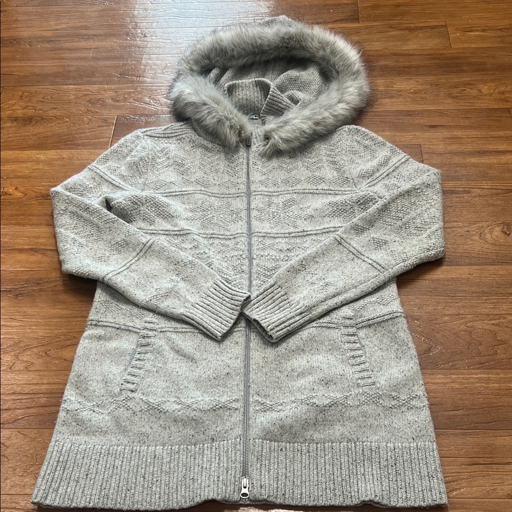 Smartwool Light Gray Knit Sweater jacket - Picture 1 of 7